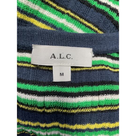 A.L.C. 'Iris' Green Sheer Top Size M - Picture 4 of 5